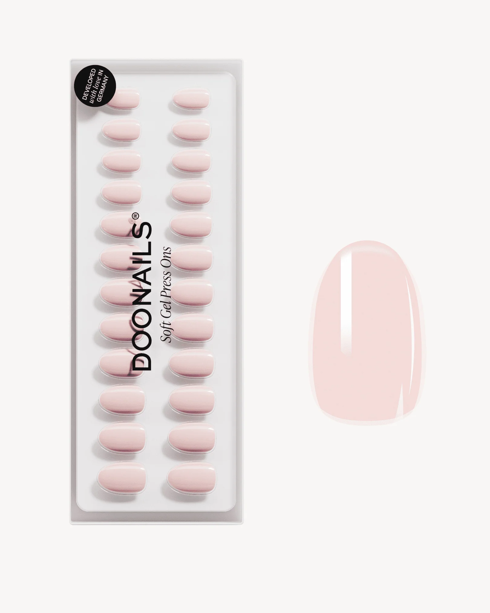 Ballerina Corte Rotonde Press Ons in Soft Gel