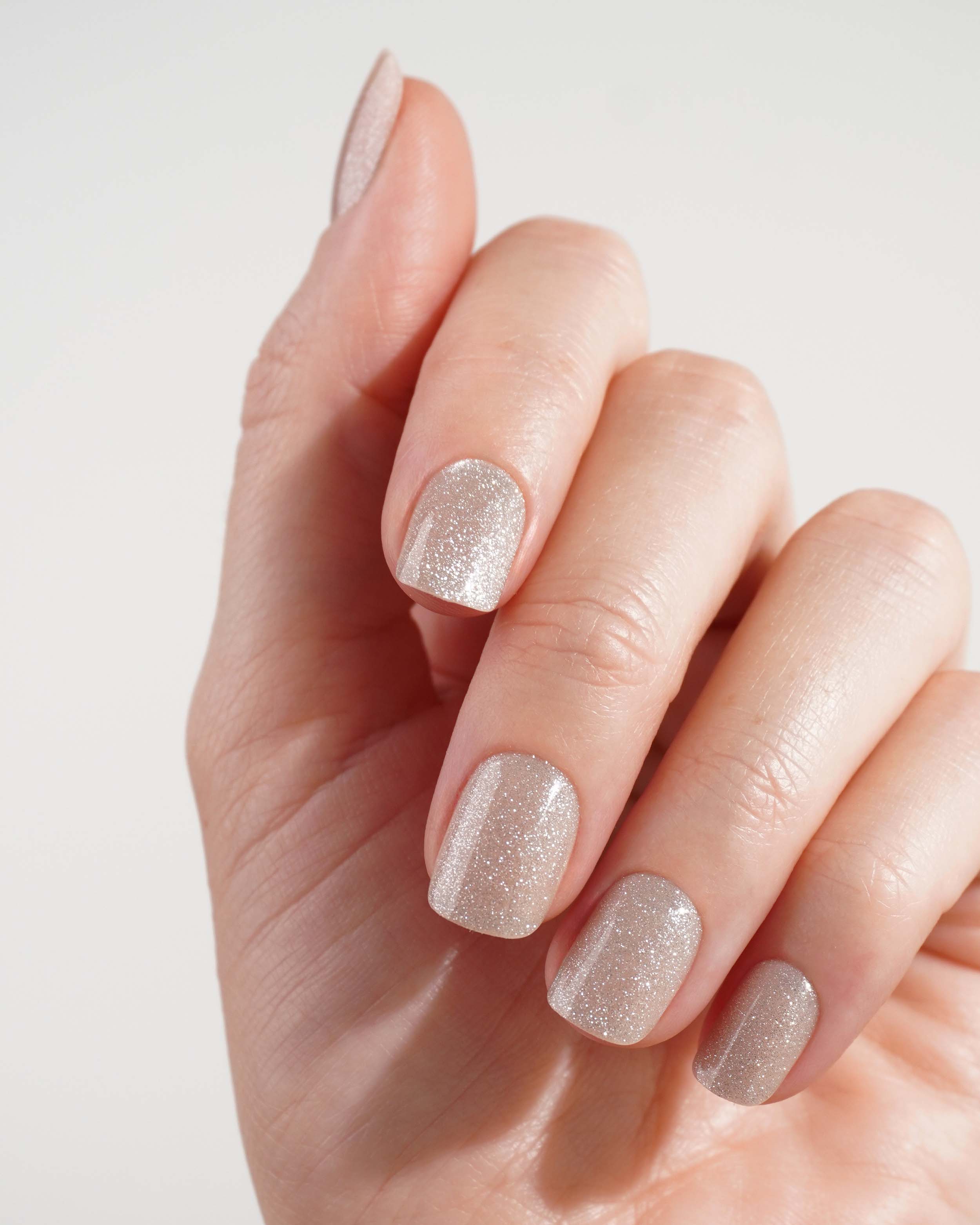 Champagne Cat Eye Extra Corte Quadrate Press Ons in Soft Gel - Image 2