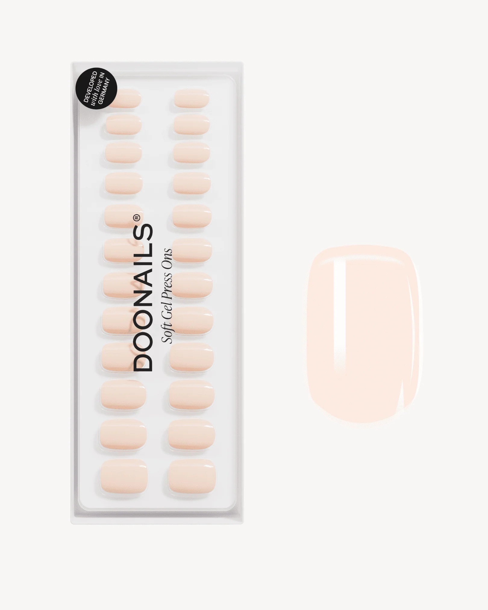 Cheesecake Extra Corte Quadrate Press Ons in Soft Gel