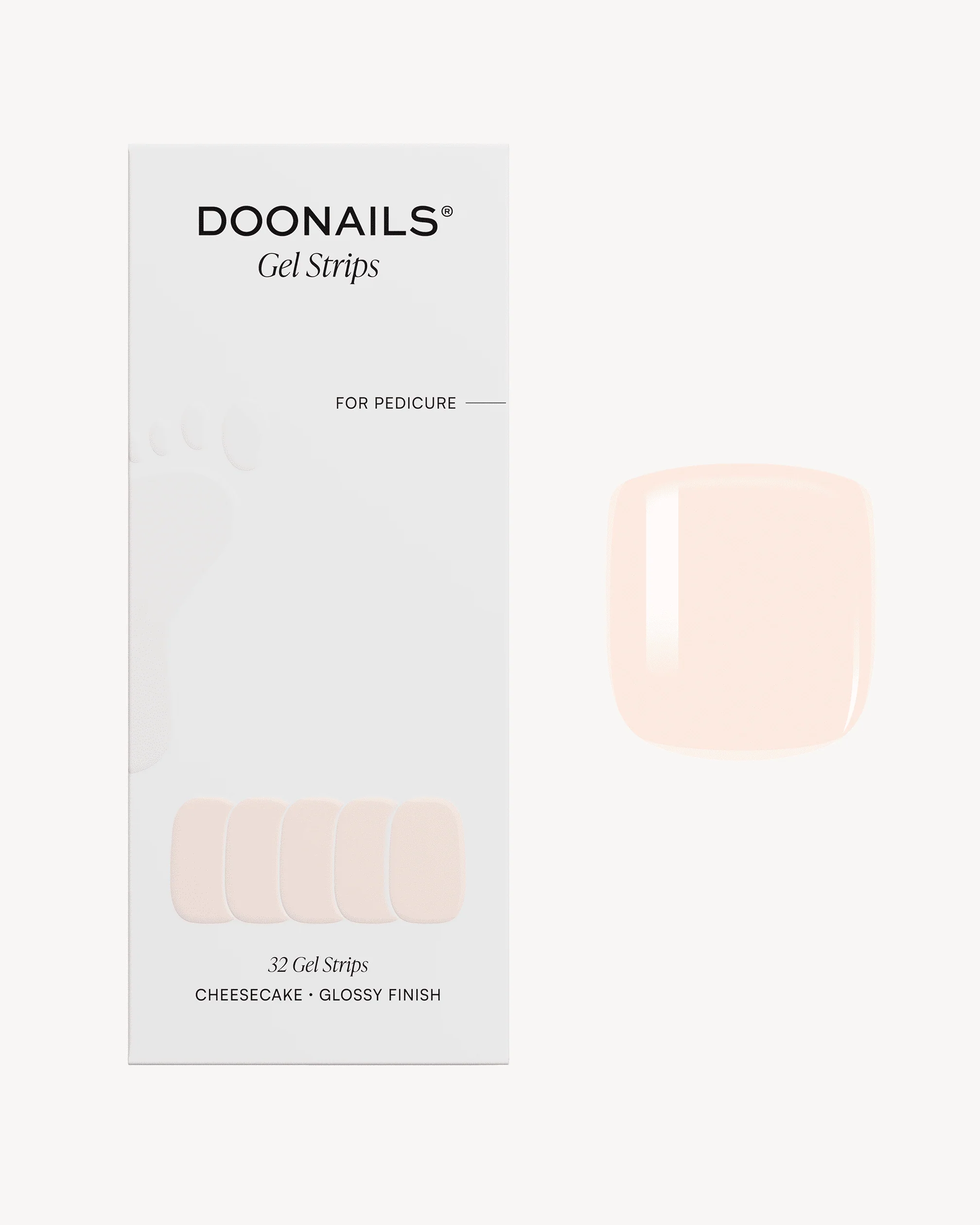 Cheesecake Pedicure Strisce in Gel
