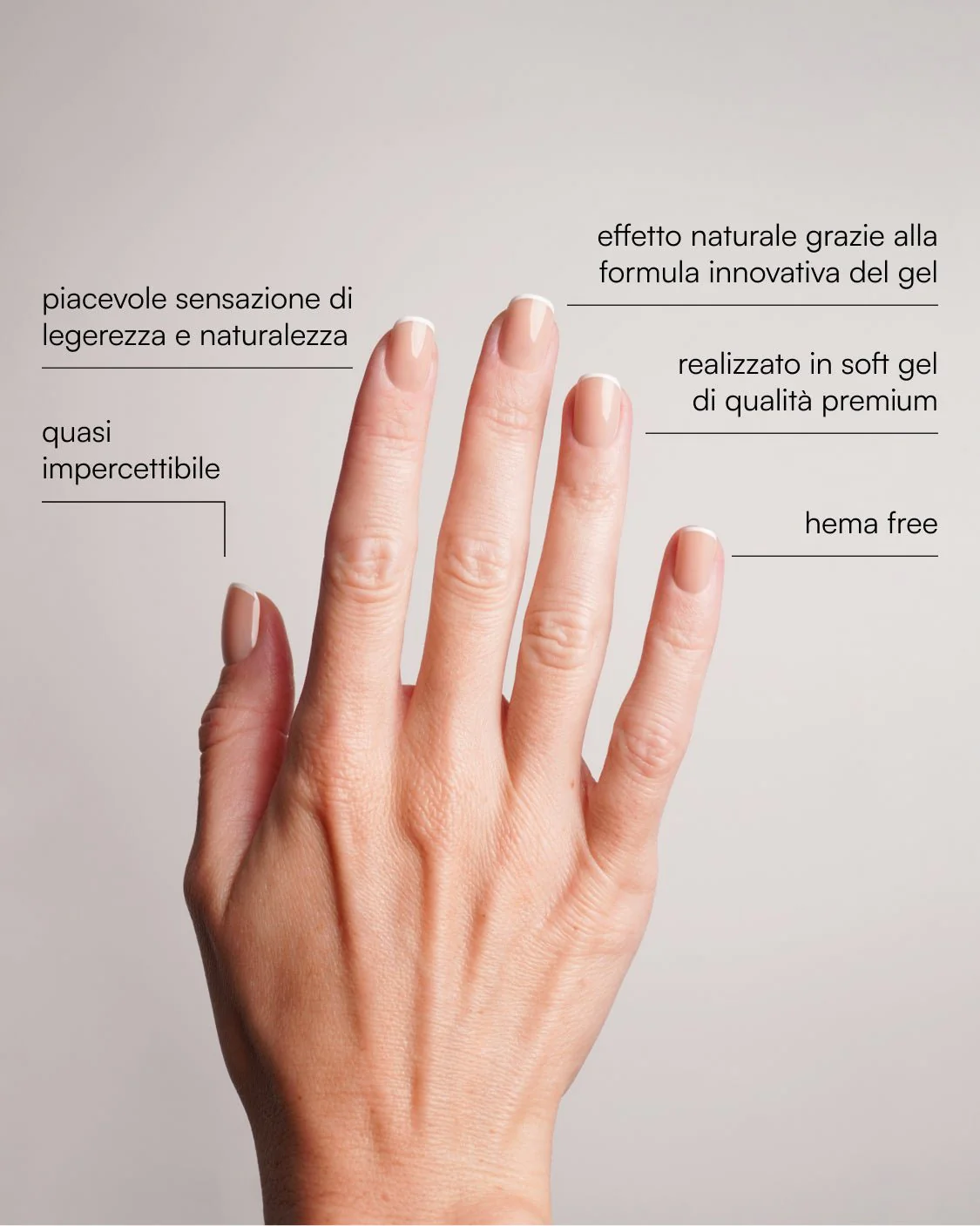 Classic French Extra Corte Quadrate Press Ons in Soft Gel - Image 3