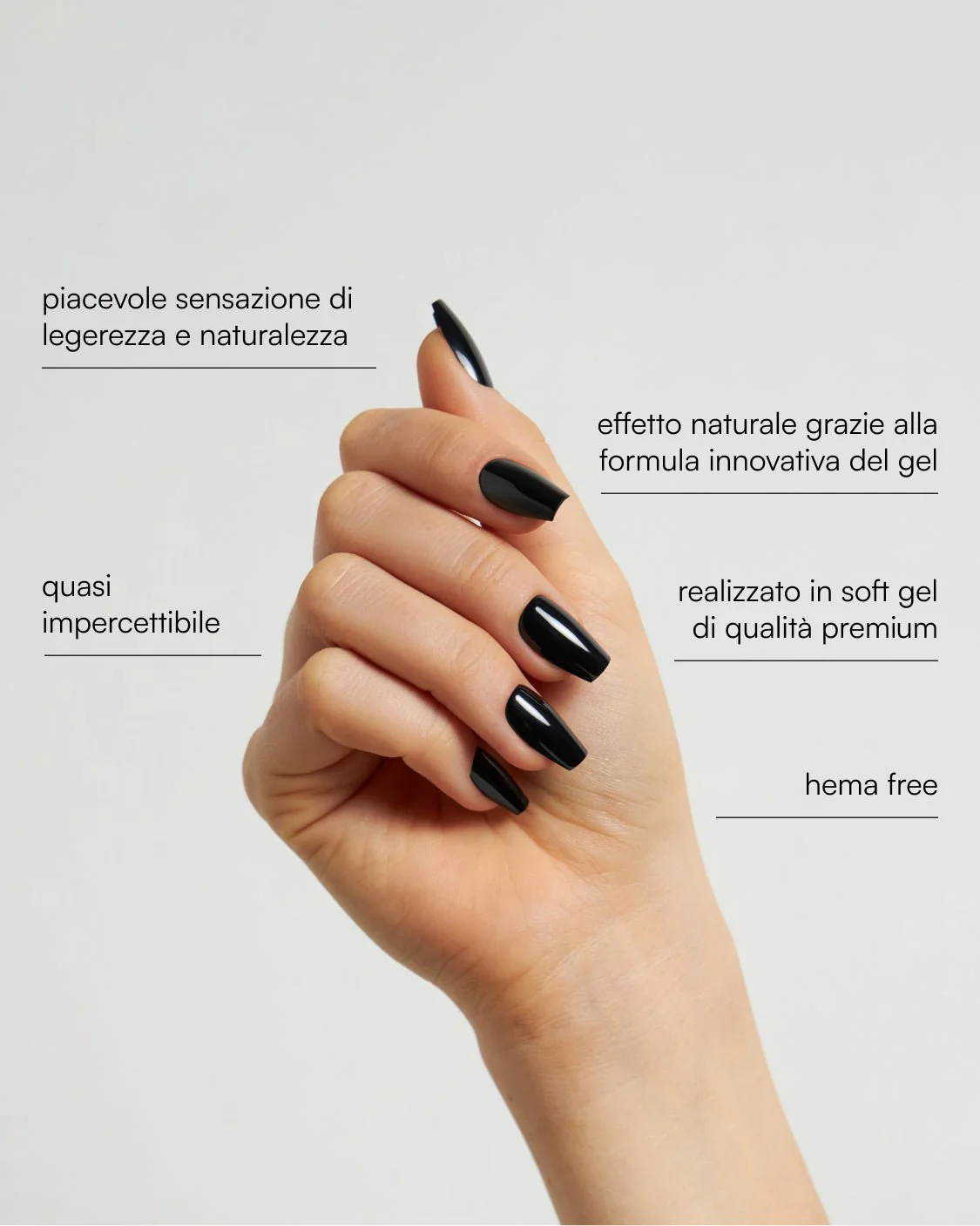 Dark Dream Corte Coffin Press Ons in Soft Gel - Image 3
