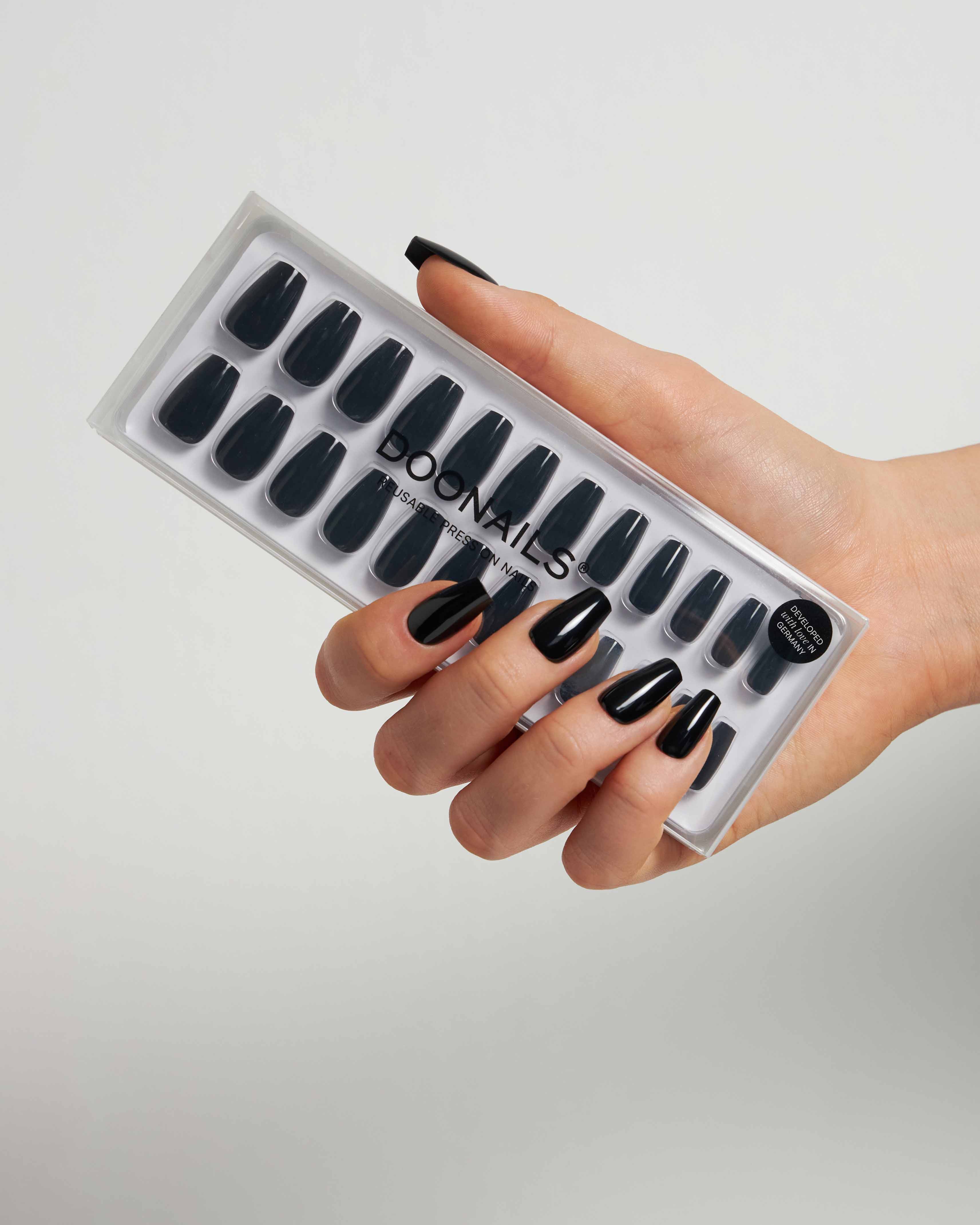 Dark Dream Corte Coffin Press Ons in Soft Gel - Image 4