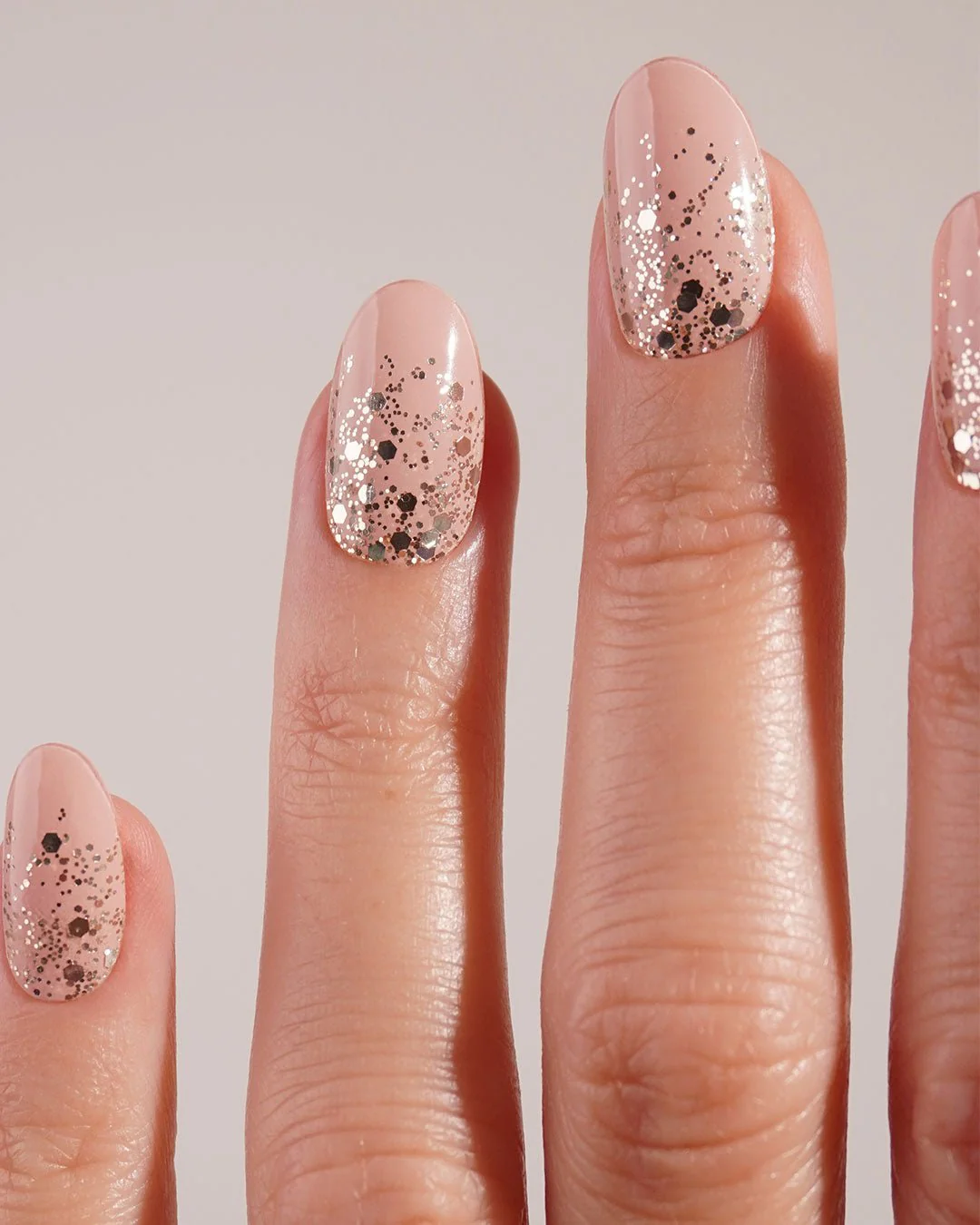 Gold Glitter Ombre Strisce in Gel - Image 2