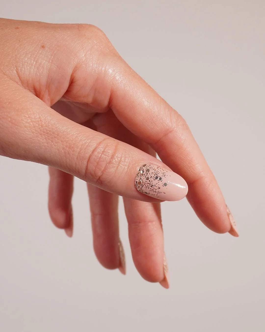 Gold Glitter Ombre Strisce in Gel - Image 3