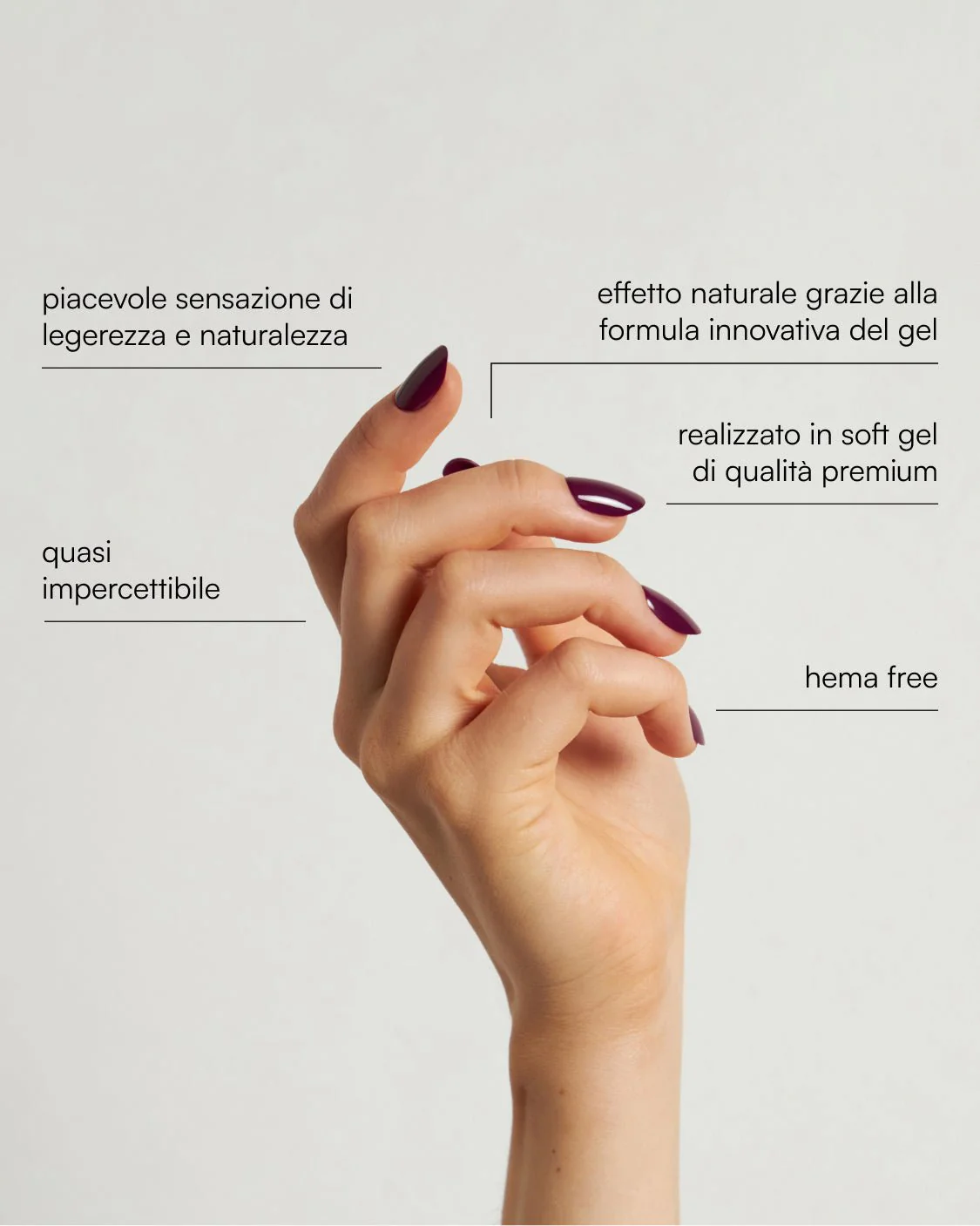 Into You Medie Rotonde Press Ons in Soft Gel - Image 3