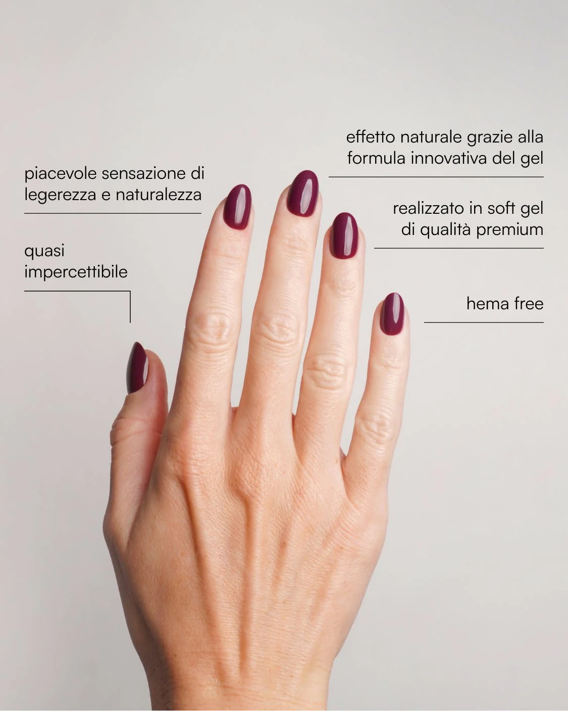 Into You Corte Rotonde Press Ons in Soft Gel - Image 3