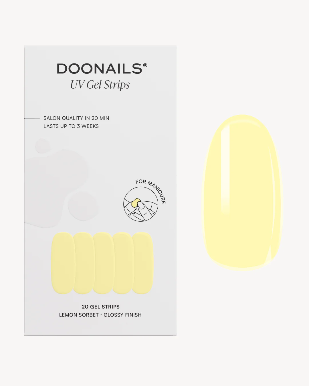 Lemon Sorbet Strisce in Gel
