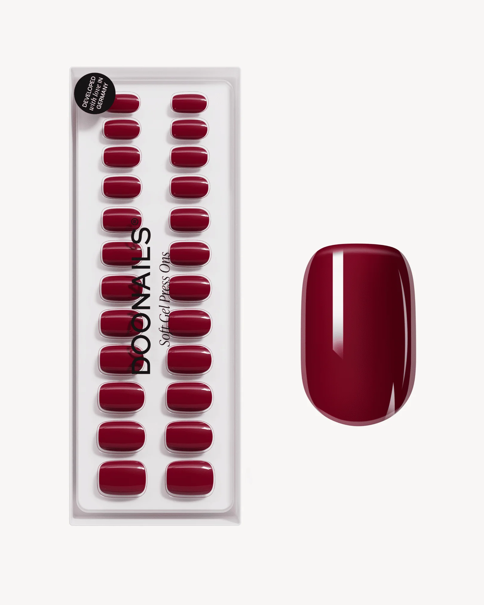 Love Paris Corte Quadrate Press Ons in Soft Gel