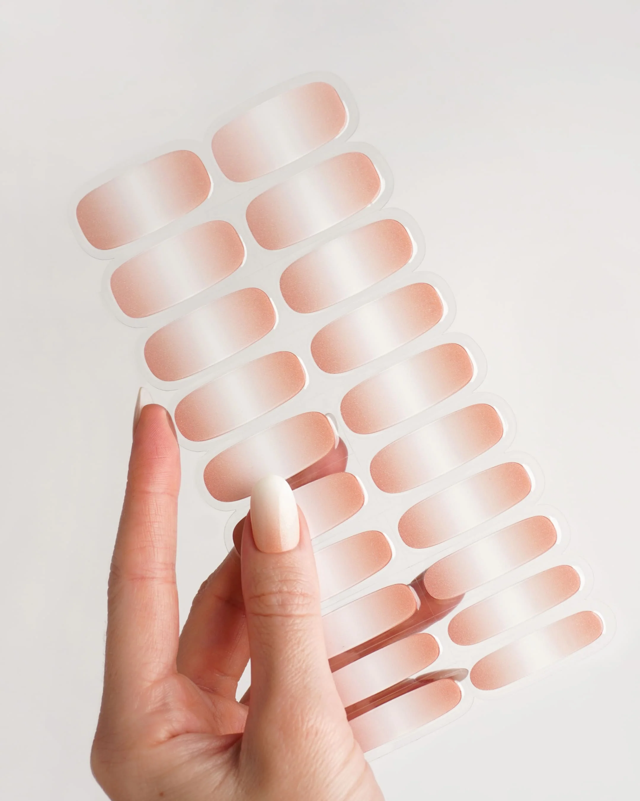 Nude Glitter Babyboomer Strisce in Gel - Image 5