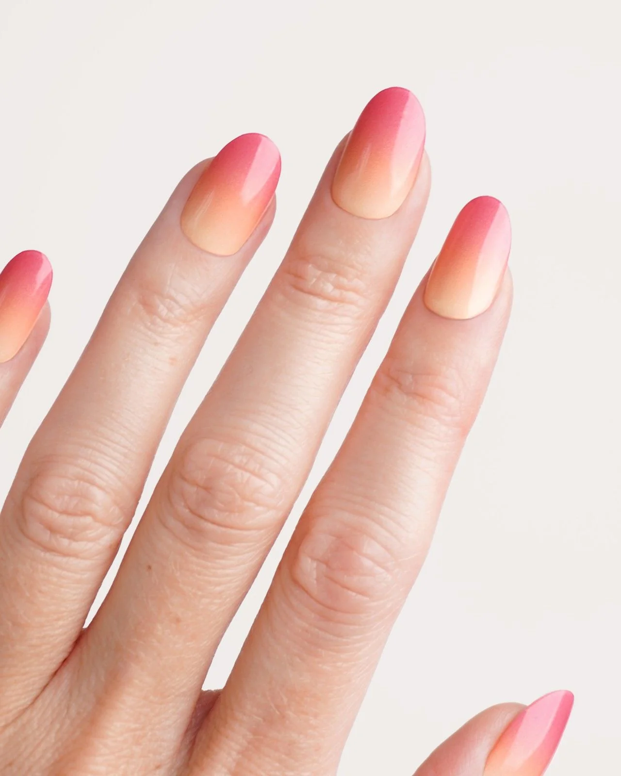 Orange Pink Ombre Strisce in Gel - Image 2
