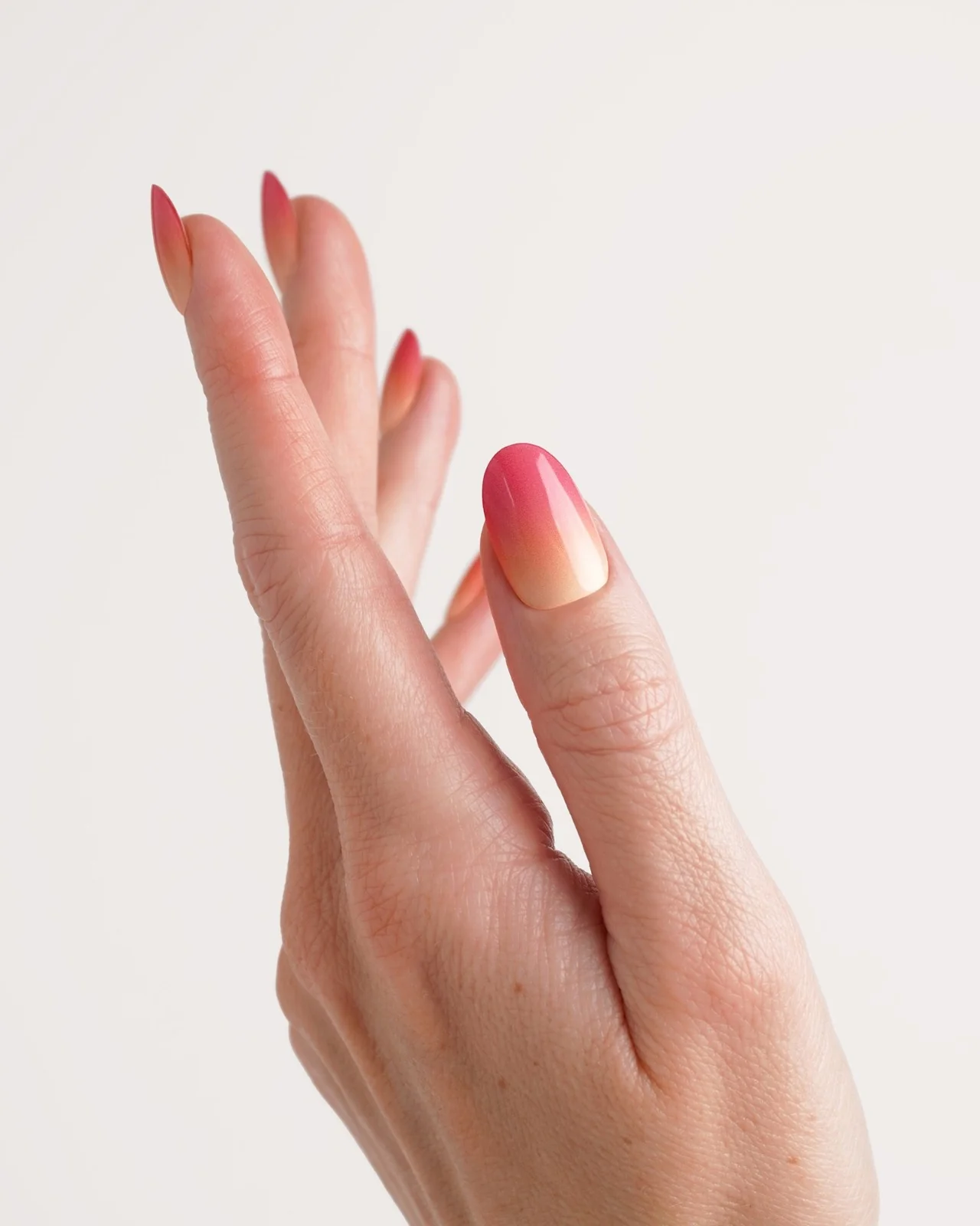 Orange Pink Ombre Strisce in Gel - Image 4