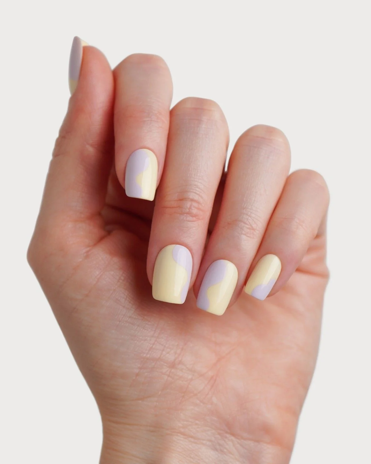 Edizione Limitata Pastel Pop Corte Quadrate Press Ons in Soft Gel - Image 4