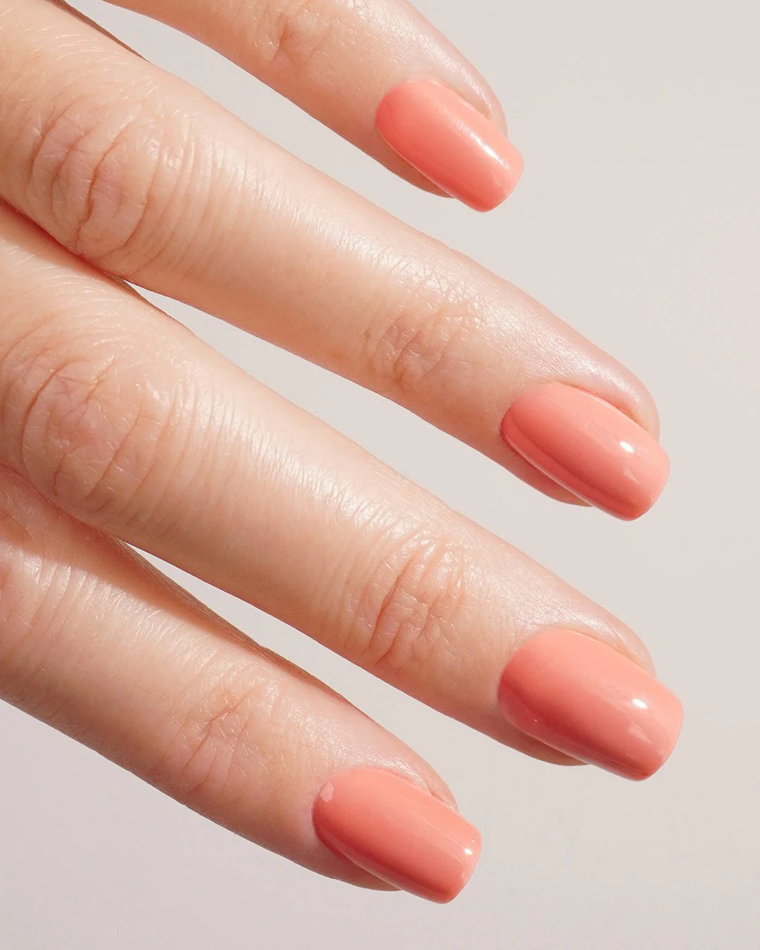 Peach Please Corte Quadrate Press Ons in Soft Gel - Image 2