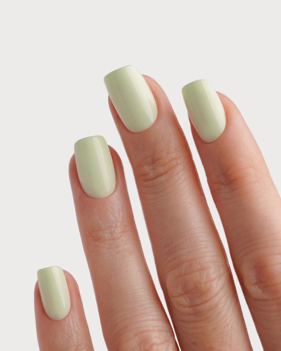 Pistachio Corte Quadrate Press Ons in Soft Gel - Image 2