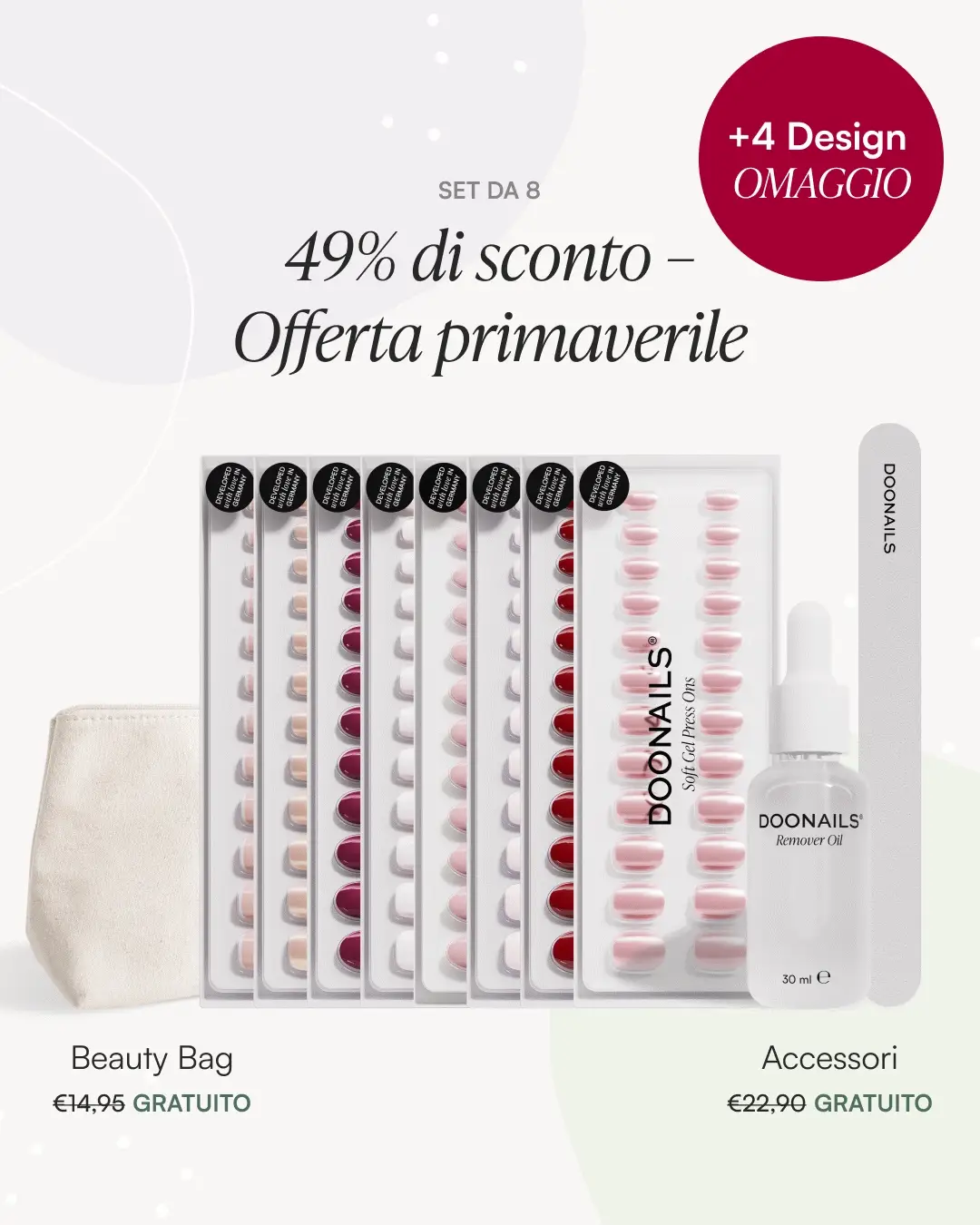 Kit Iniziale Primavera - Press Ons in Soft Gel - Image 16