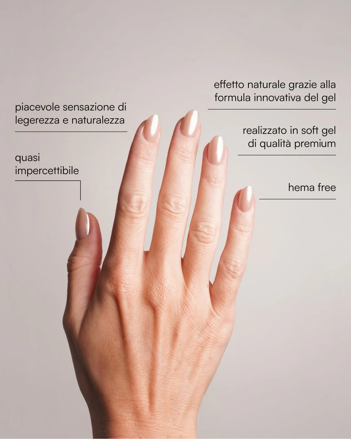 Prosecco Corte Rotonde Press Ons in Soft Gel - Image 4