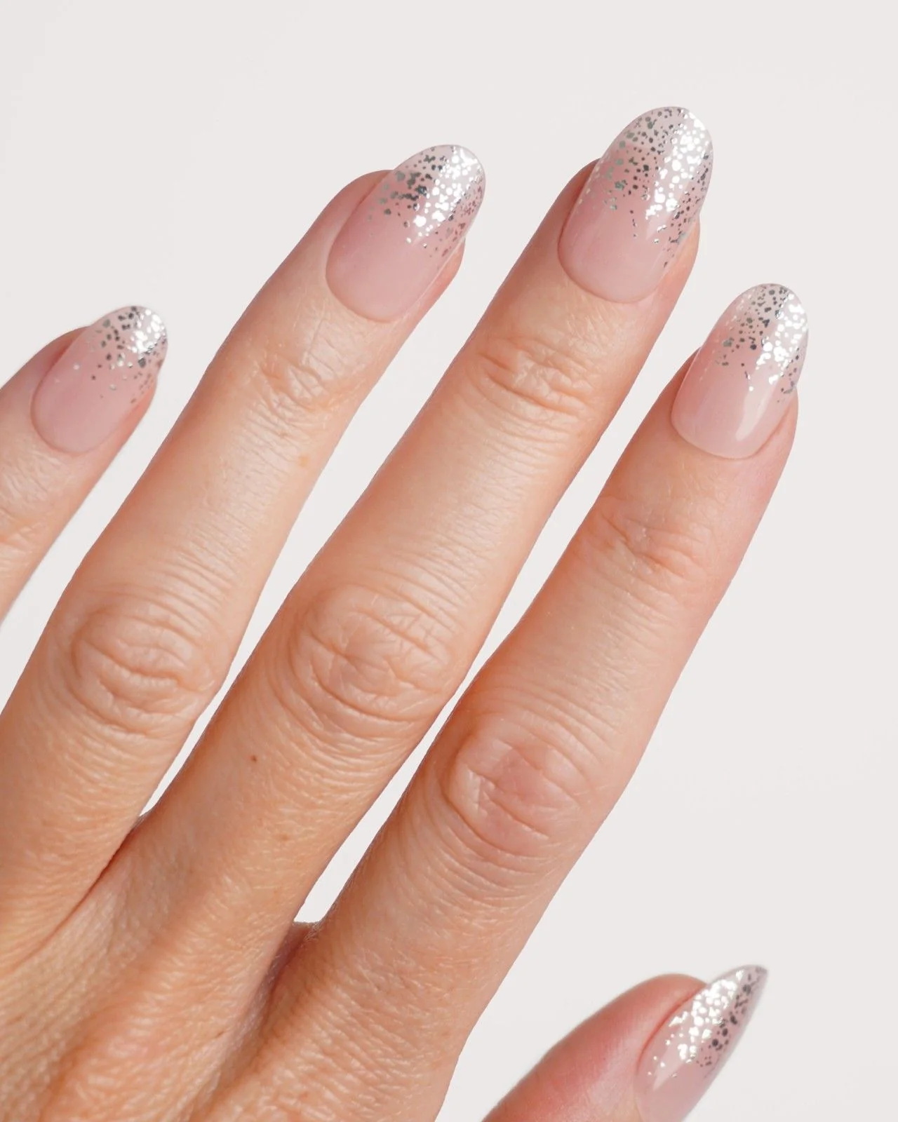 Silver Glitter Ombre Strisce in Gel - Image 2