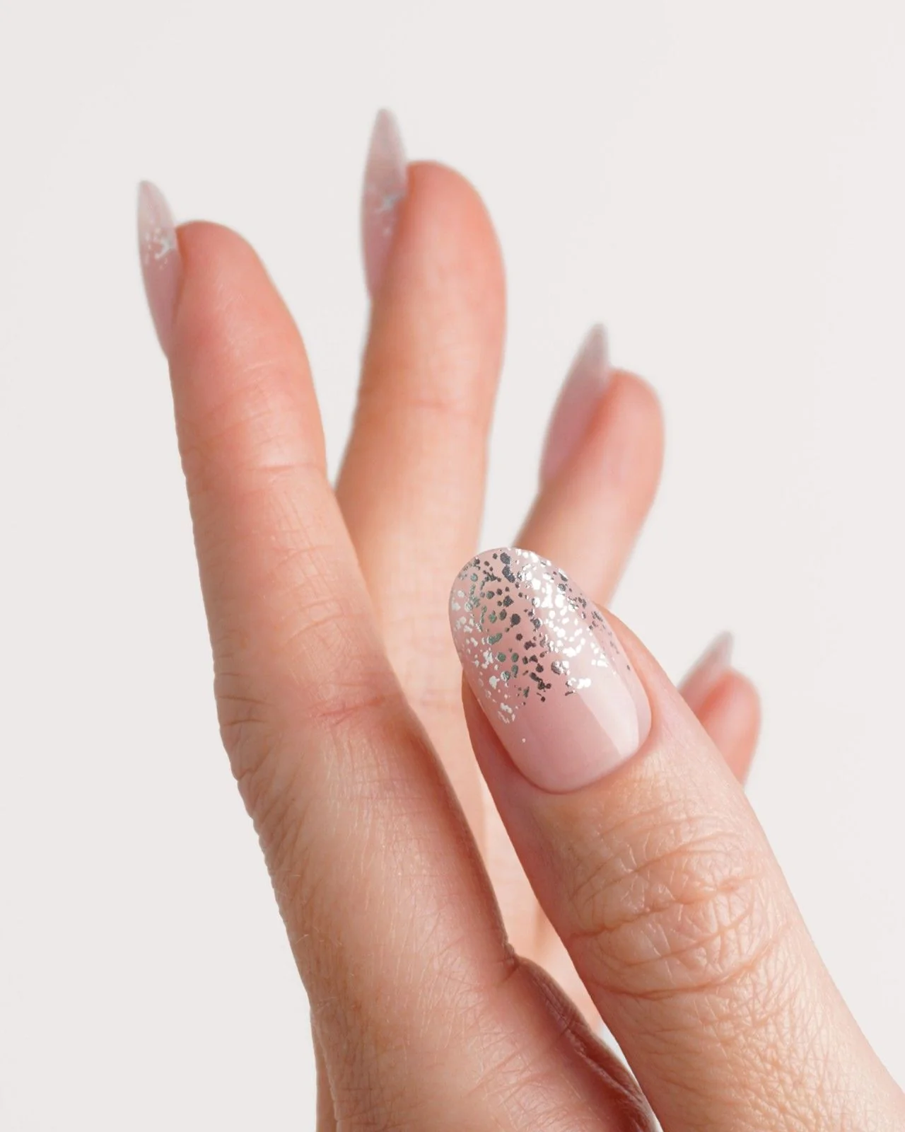 Silver Glitter Ombre Strisce in Gel - Image 4