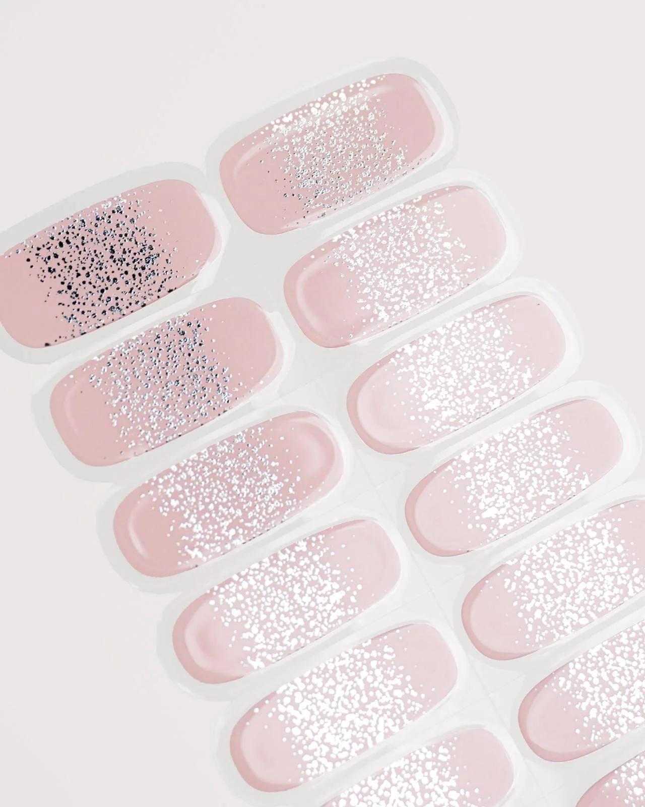 Silver Glitter Ombre Strisce in Gel - Image 5
