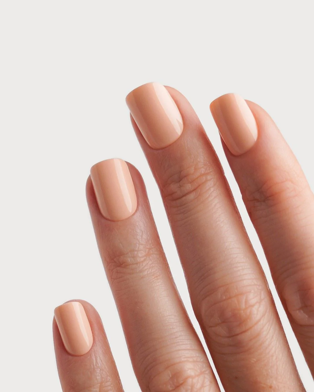 Soft Apricot Extra Corte Quadrate Press Ons in Soft Gel - Image 2