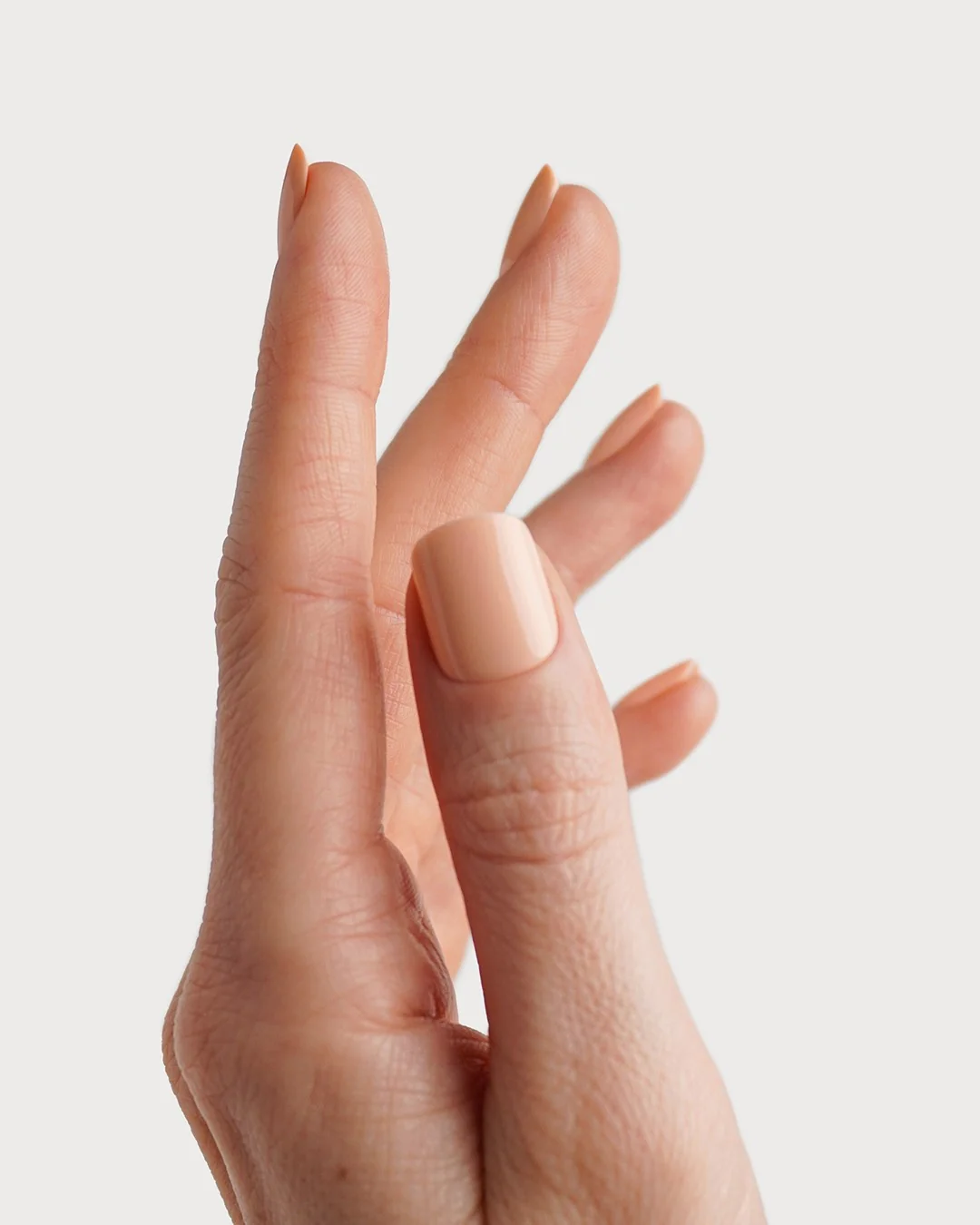 Soft Apricot Extra Corte Quadrate Press Ons in Soft Gel - Image 4