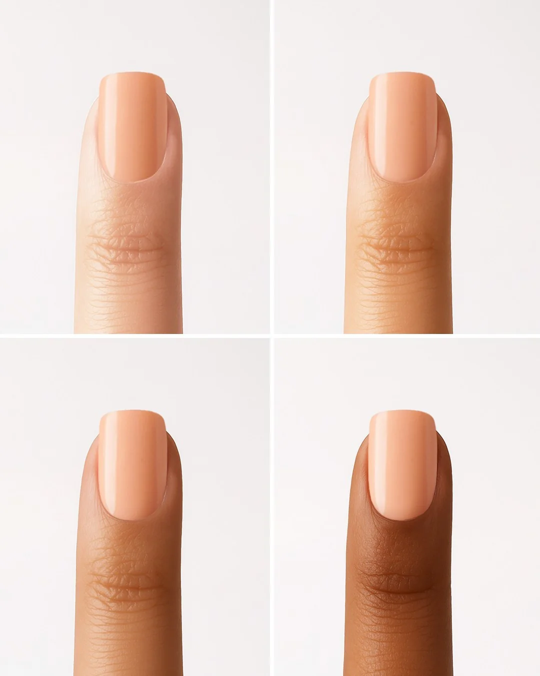 Soft Apricot Extra Corte Quadrate Press Ons in Soft Gel - Image 6
