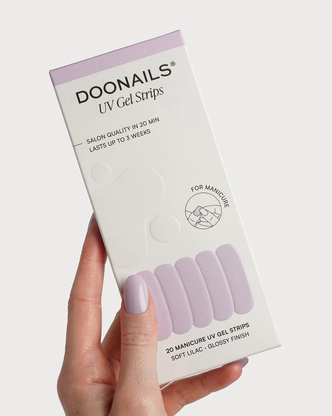 Soft Lilac Strisce in Gel - Image 3