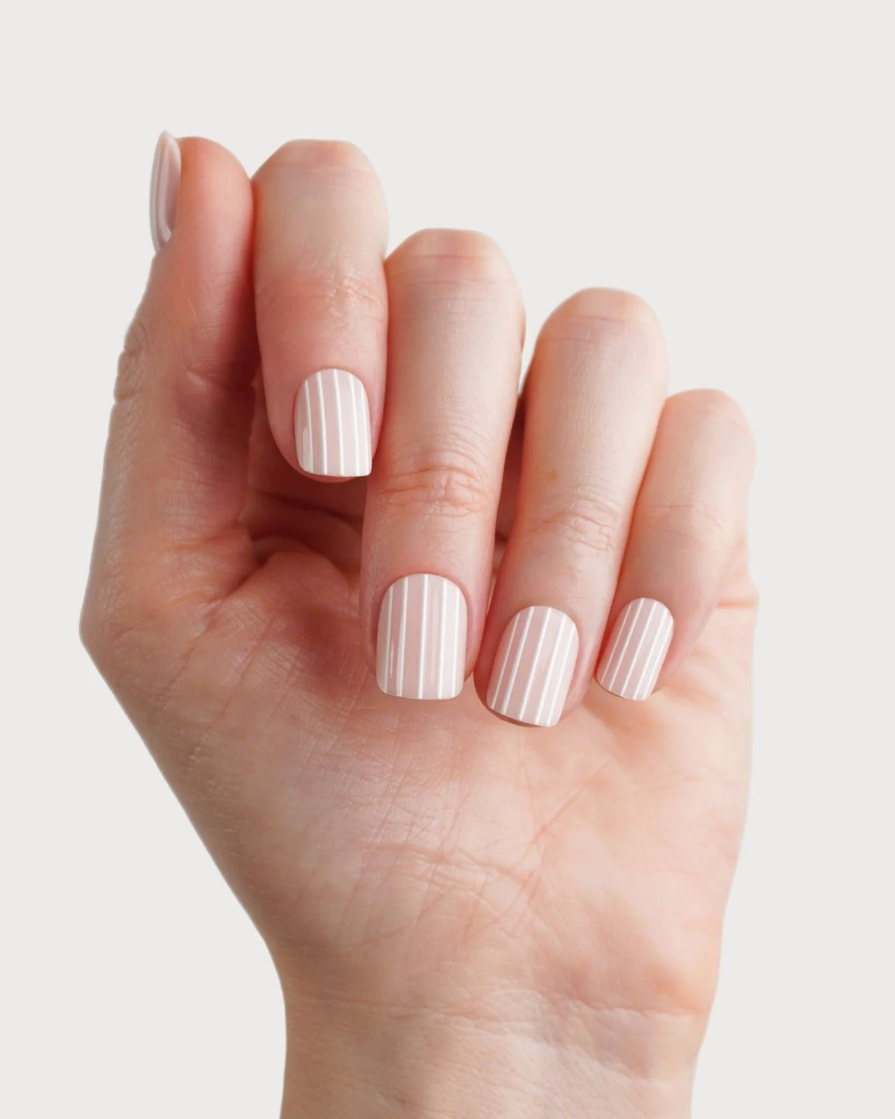 Edizione Limitata Strawberry Stripes Extra Corte Quadrate Press Ons in Soft Gel - Image 4