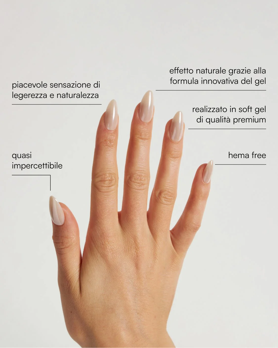 Toffee Medie Mandorla Press Ons in Soft Gel - Image 3